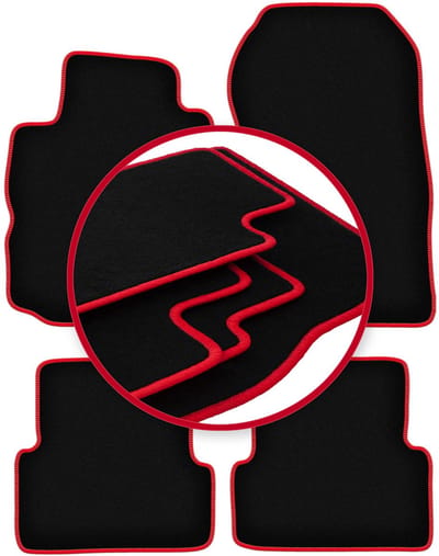 CARLUX-RED automatten voor: Renault Modus minivan (2004-2012)