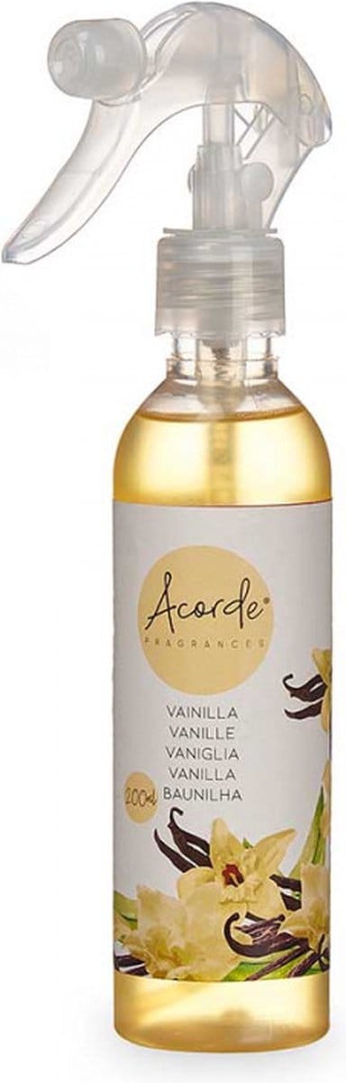 Acorde® | Vanille Luchtverfrisser spray 200 ml | toilet en badkamer | vergrendelbaar