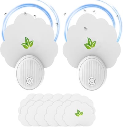 Elektrische Muggenlamp, Kleefstof Insectenval voor Binnen, Insectenvanger, Bug Zapper, Insectenlamp, Reukloos, Geluidloos, Chemisch Vrij, 2st
