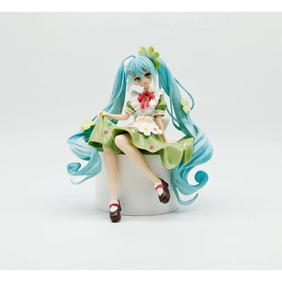 Nieuwe Anime HATSUNE MIKU Figuur Noodle Stopper Figuur Bloemenfee Model Speeltje Pop Actie Model Collectie PVC Cadeau beige