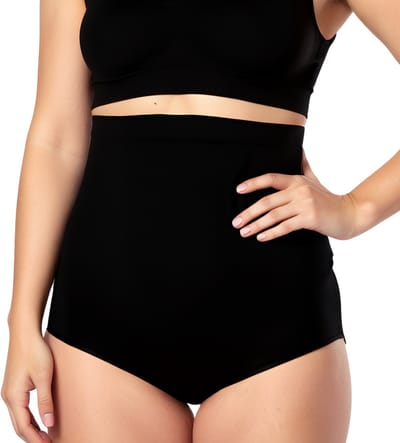Corrigerende High Waist Slip Voor Dames - Corrigerende Onderbroek - Zwart - Ultrazacht - Corrigerend Ondergoed Dames - Naadloos Ondergoed Dames - Seamless Ondergoed Dames - Corrigerende String - Shapewear Dames