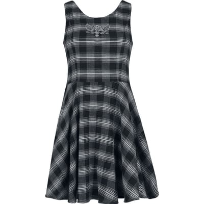Black Premium by EMP Mini-jurk - Pagan Roots Checked Dress - S tot XXL - voor Vrouwen - zwart