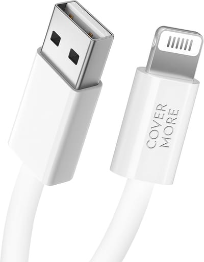 Oplaadkabel geschikt voor iPhone 14 13 12 11 8 7 x se - Geschikt voor iPhone kabel - Geschikt voor Lightning naar usb A - Oplader - 1 meter - Wit