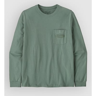 Patagonia Mw 95 Oval Logo Pocket Longsleeve groen