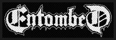 Rock Off Entombed Logo Patch - Zwart polyester