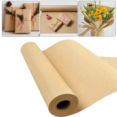 Kraftpapier Rol (60 cm x 30 m) - Veelzijdig voor Verpakking en Creatieve Projecten