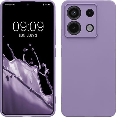 kwmobile telefoonhoesje geschikt voor Xiaomi Redmi Note 13 Pro 5G / Poco X6 5G - Hoesje voor smartphone - Precisie camera uitsnede - In violet lila