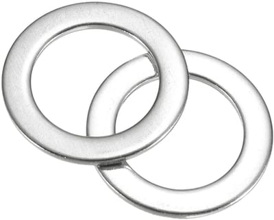 Ronde sluitringen - Afdichtingsschijven metaal - Bevestigen en afdichten - Corrosiebestendig roestvrij staal - 80 stuks M12 - Zilver