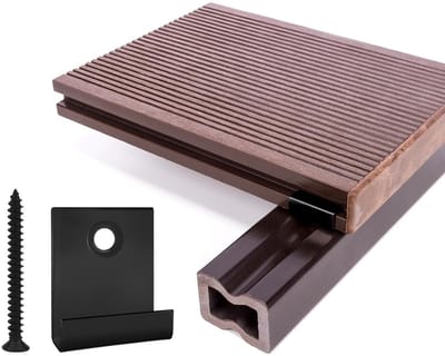 30 Stuks Verborgen Starter Bevestigingsclips voor DIY Projecten, WPC Bevestigingsclips en Klemmen, Inclusief Schroeven voor Eenvoudige Montage