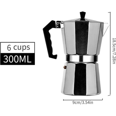 Aluminium Koffieketel Huishoudelijk Italiaans Achtkantig Moka Koffie Thee Pot Kantoor Thuis Reizen Buiten Kamperen Servies Uitrusting