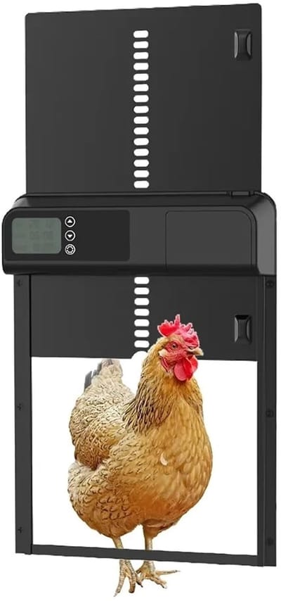 Automatische Kippendeur - Gevogelte Poort - Boerderij Gebruik - Met Timer - 16 kg - Aluminium