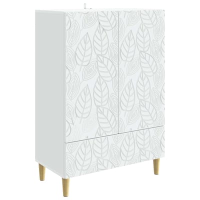 vidaXL - Dressoir - Wit - 66 - x - 34,5 - x - 95 - cm - Bewerkt - hout