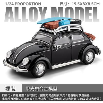 1:24 Volkswagen Kever Kampeer Gemodificeerde Auto Legering Metaal Diecast Modelauto Huisdecoratie En Computer Bureau Vakantieversieringen