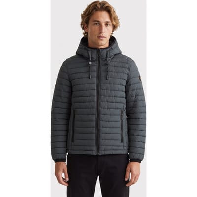 No Excess Jacket Hooded Short Fit Padded Dark Steel Größe: S | Winterjacken Outlet | Herren
