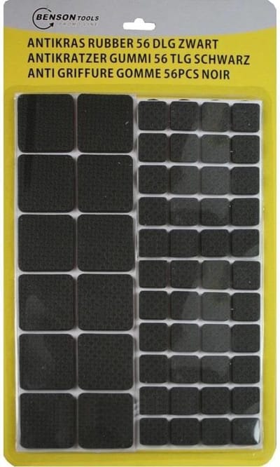 Anti Kras rubber - 56 Delig - Zwart