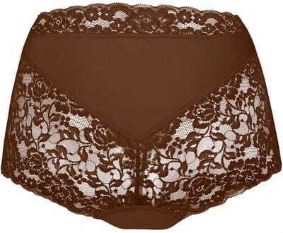 ten Cate Dames High Waist met Kant – Secrets – 3-Pack – Coconut – Maat S – Naadloos & Comfortabel Ondergoed – Fluweelzachte Afwerking – Voordeelverpakking