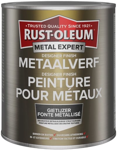 Rust-Oleum Metal Expert Designer Finish Metaal Verf Gietijzer 750ml