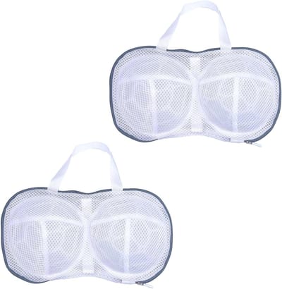 Beha Waszakken - Lingerie Organizer - Wasmachine Bescherming - Verbeterde 3D Beugel - 2 stuks - Grijs