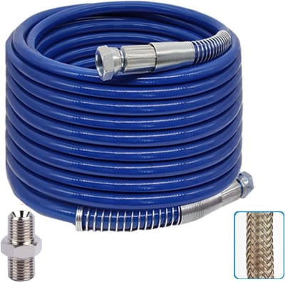 Lange drukslang van 30 m x 1/4 inch voor airless verfspuit, universele aansluiting en hoge druk prestaties