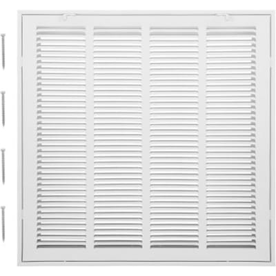 VEVOR-ventilatierooster, past in installatieopening (50,5 x 50,5 cm), filter NIET inbegrepen, uitlaatrooster voor muur, gepoedercoat stalen retourluchtrooster