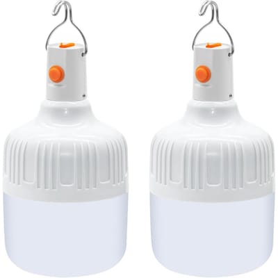TOVBMUP 2 Campinglampen - USB oplaadbaar - LED Tentlamp - Draagbaar - Buitenlamp - Geschikt voor kamperen, vissen, wandelen, stroomuitval, noodgevallen