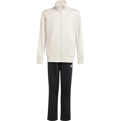 adidas Poly Tracksuit Junior - Beige, Beige 11-12Y