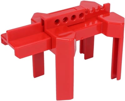 Kogelklepvergrendeling - Verstelbaar Mechanisme - Veilige Klep Beveiliging - Robuust ABS Materiaal - 1/2 tot 2 1/2 inch - Rood