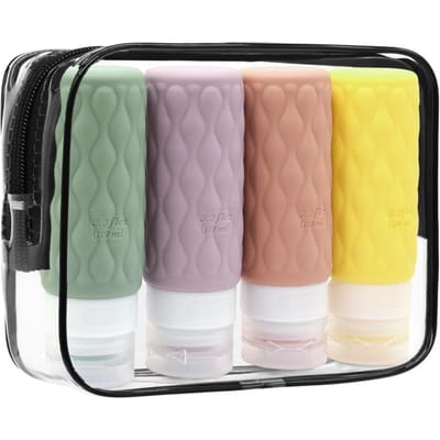 Reis Siliconen Dispenser Fles Knijpbare Zachte Lotion Fles Cosmetica Douchegel Shampoo Draagbare Lege Fles gray