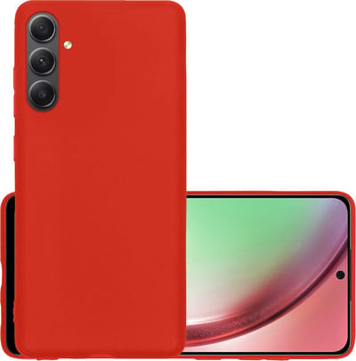 Hoesje - Geschikt voor Samsung Galaxy A54 - Sterk & Shockproof - Hoes Cover - Siliconen Case - Rood