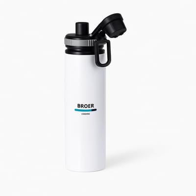 Hacebo® - broer loading waterfles met draaidop grijs - Broer - ochtendkoffie laden - verjaardagscadeau - verjaardag - cadeau - cadeautje voor broer - broer artikelen - kado - geschenk - gift - water fles - 850ML
