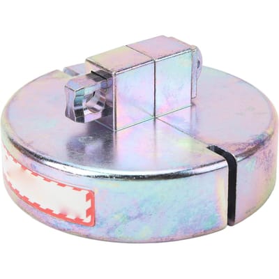 Cadenas de sécurité pour fût Lockout Tagout Alliage de zinc Polyvalent Facile à utiliser Verrouillage de bouchon de fût pour bouchon de fût d'huile de 72 à 85 mm white