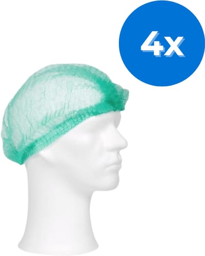 Haarnetjes groen 1000 stuks - Set van 4 doosjes Romed