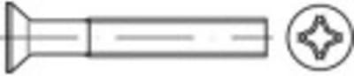 TOOLCRAFT TO-5431578 Verzonken schroeven M5 55 mm Kruiskop Phillips Staal Galvanisch verzinkt 200 stuk(s)