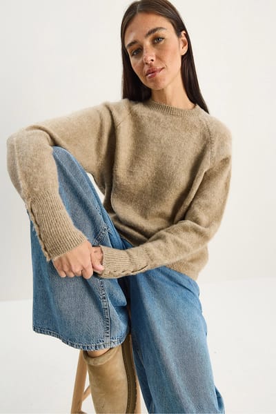 Sweater met Knopenmanchetten