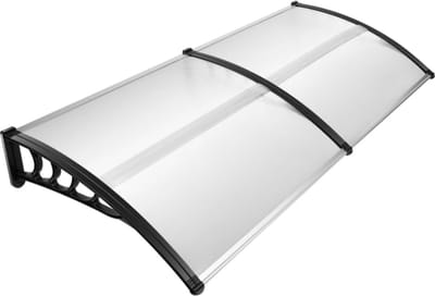 Lifero Deurluifel - Luifel Voordeur - Afdak Voordeur - Entree Bescherming Tegen UV en Wind - Transparante Luifel - 200x90x24cm
