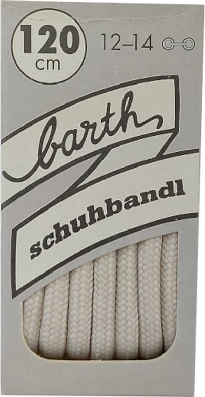 Barth Veter - Licht Grijs - Extra Dik Rond - Lengte 120 cm - Dikte 5 mm - Schoenveter