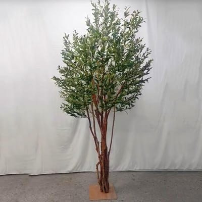 Kunstmatige Olijfboom - Nep Olijfboom Plant - Woonkamer Decoratie - Levensechte Takken en Bladeren - 1.8 Meter - Groen