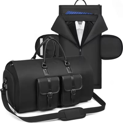 Avoir Avoir®-Opvouwbare Zakelijke Weekendtas/Reistas-Zwart- duffel bag - Handbagage -multifunctionele- Reistassen-Zakenreis-58x33x34cm-Lichtgewicht -Perfect voor zakelijke professionals
