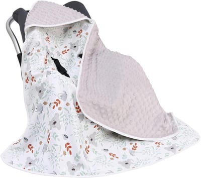Zachte 90 x 90 cm Wikkeldeken voor Baby's: Ademend Katoenen Dekentje voor Kinderwagen, Autostoel en Thuisgebruik, Ideaal voor Pasgeborenen en Onderweg