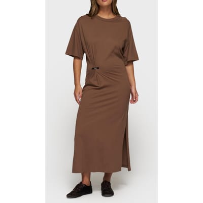10DAYS Tee Dress Gathering Truffle Größe: XS | Maxikleider Outlet | Damen