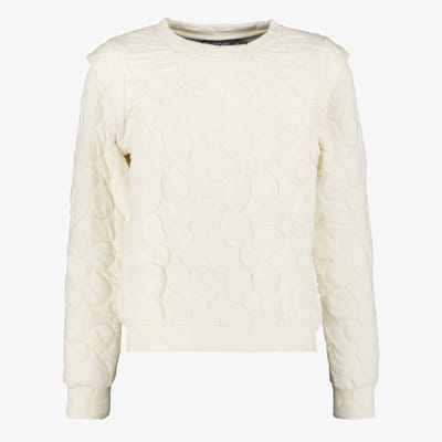 TwoDay meisjes sweater met bloemenpatroon beige - Maat 134/140