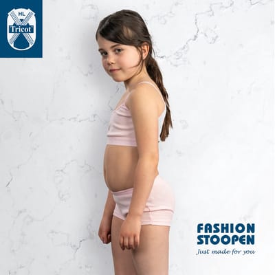 HL Tricot - Topje Michelle roos - Maat 128 - Meisjes - Roze -