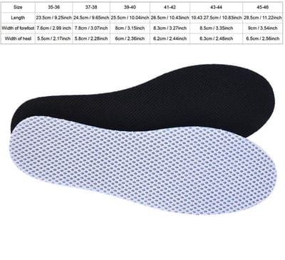 Dailygoody - Spons Schoenen inlegzolen - Comfortabel - Ademend - Grijs - Sportschoen - Sneakers voor vrouwen mannen en kinderen