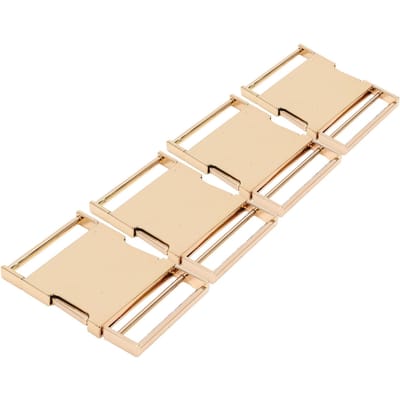 4 Set Zijsluiting Verstelbare DIY Productie Hoge Hardheid Legering Riemgesp voor Rugzak beige