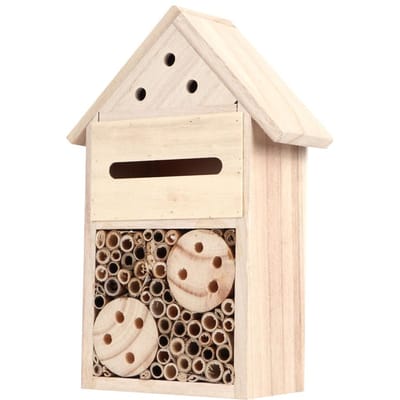 Tuin Buiten Houten Insecten Bijen Huis Hout Insect Kamer Schuilplaats Nestkast Decoratie Type 2 beige