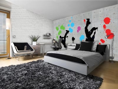Graffiti Concrete Wall Hip Hop Photo Wallcovering