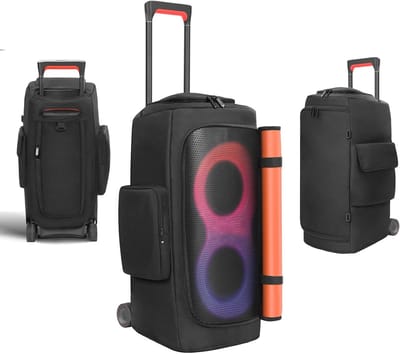 Beschermhoes voor Draagbare Speakers, Geschikt voor PartyBox 310 en Stage 320, Inclusief Accessoire Compartimenten en Kofferfunctie