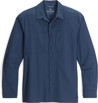 Royal Robbins Men's Expedition III LS - Outdoorblouse - Heren - Blauw - Maat L