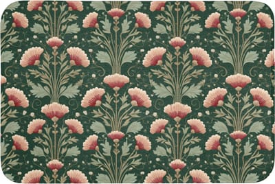 Badmat 90x60 cm - Antislip - Patroon - Botanisch - Kleurrijk - Badmatten voor badkamer - Badkamermat - Douchemat - Badkamer mat