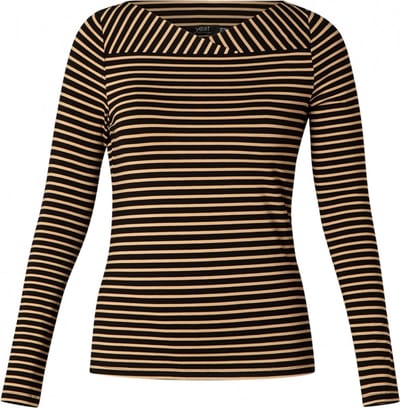 YESTA Veranca Jersey Shirt - Black/Kit - maat 2(50)